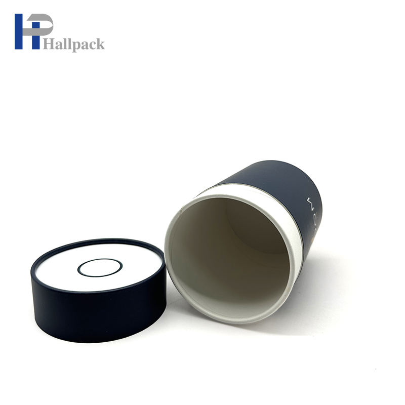 Tubo de papel de embalaje de cilindro de papel de cartón de embalaje redondo de comida personalizada a precio de fábrica