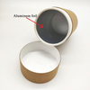 Caja de té de alta calidad, embalaje personalizado, tubo de café de papel de cartón cilíndrico 100% reciclado