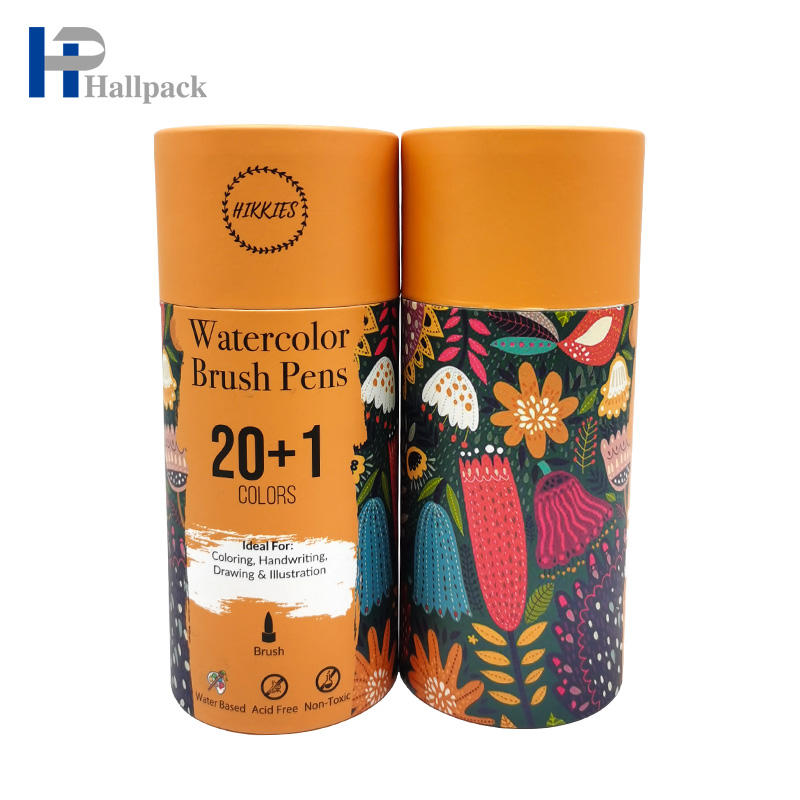 Tubo de papel de empaquetado del lápiz del color del té de los tubos del desodorante del papel de Kraft