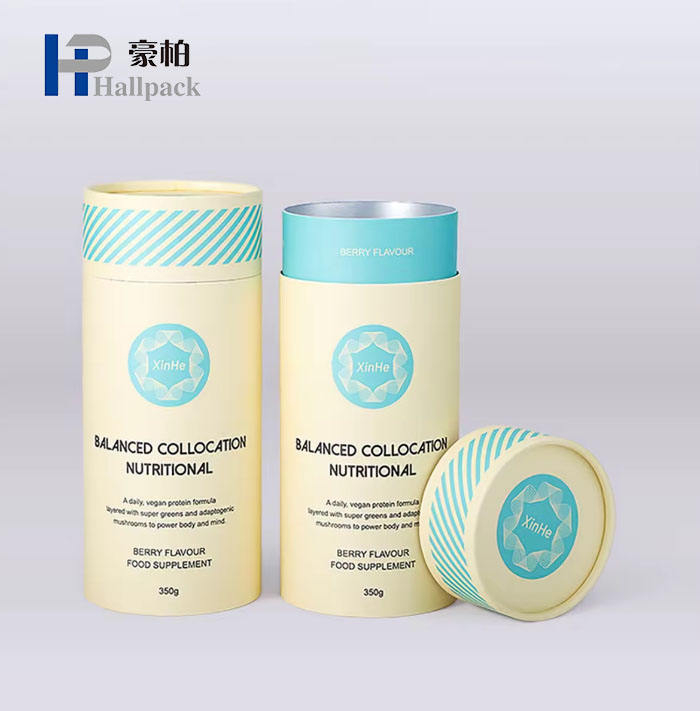 Tubo de papel que empaqueta el envase del cilindro de la cartulina de la categoría alimenticia para el empaquetado de la caja redonda del té