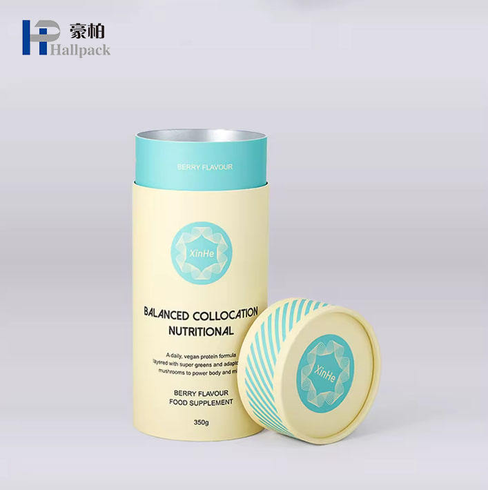 Tubo de papel que empaqueta el envase del cilindro de la cartulina de la categoría alimenticia para el empaquetado de la caja redonda del té