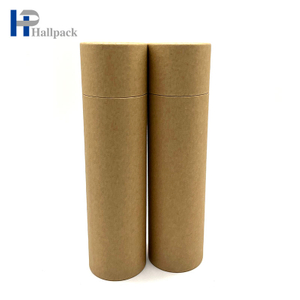 Tubo de papel del cilindro del bote de papel ningún tubo de papel de Brown Kraft de la impresión
