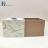 Caja de velas de papel artesanal con tapa plana cuadrada y paquete de regalo de embalaje personalizado