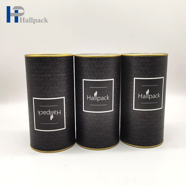 Tubo de empaquetado de papel negro del tubo cosmético blanco del tubo de papel de la cartulina de Brown de la impresión personalizada