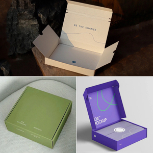 Utilice la caja de envío de aviones de avión plegable de cartones cuadrado impreso digital.