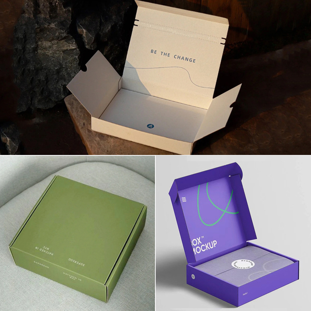 Utilice la caja de envío de aviones de avión plegable de cartones cuadrado impreso digital.