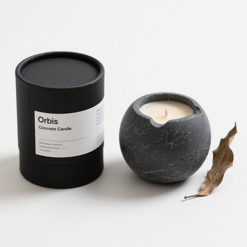 Biodegradable Logotipo Cilindro de cilindro de logotipo personalizado para envasado de velas de regalo