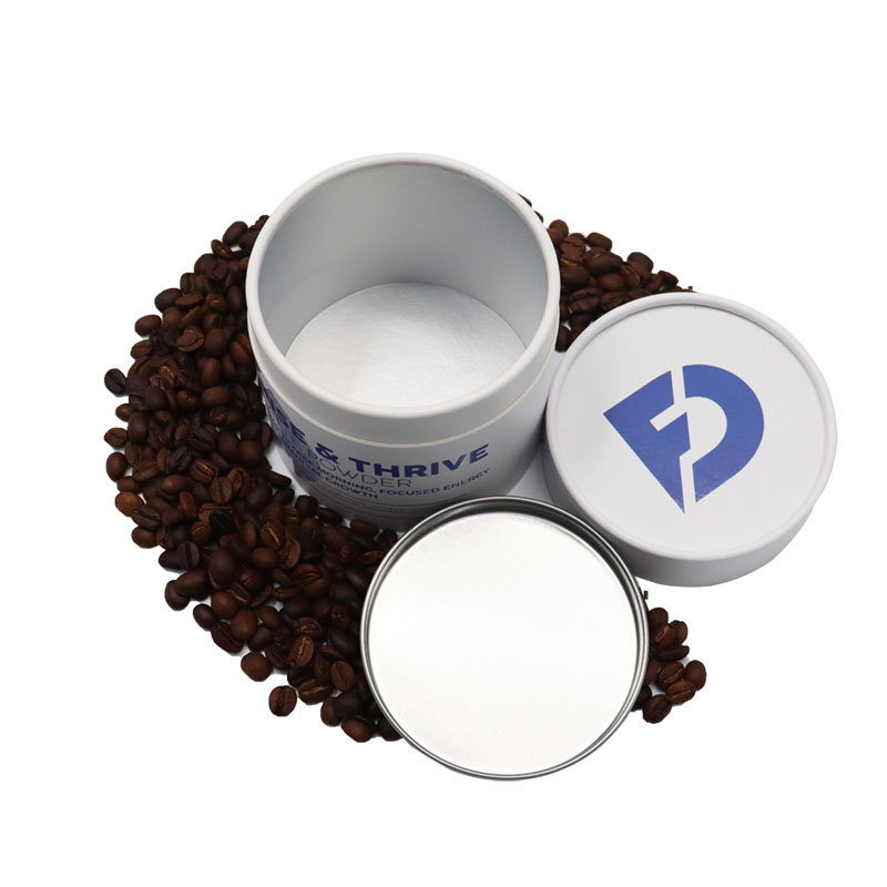 Empaquetado de tubo de calidad alimentaria de diseño personalizado ecológico para granos de café