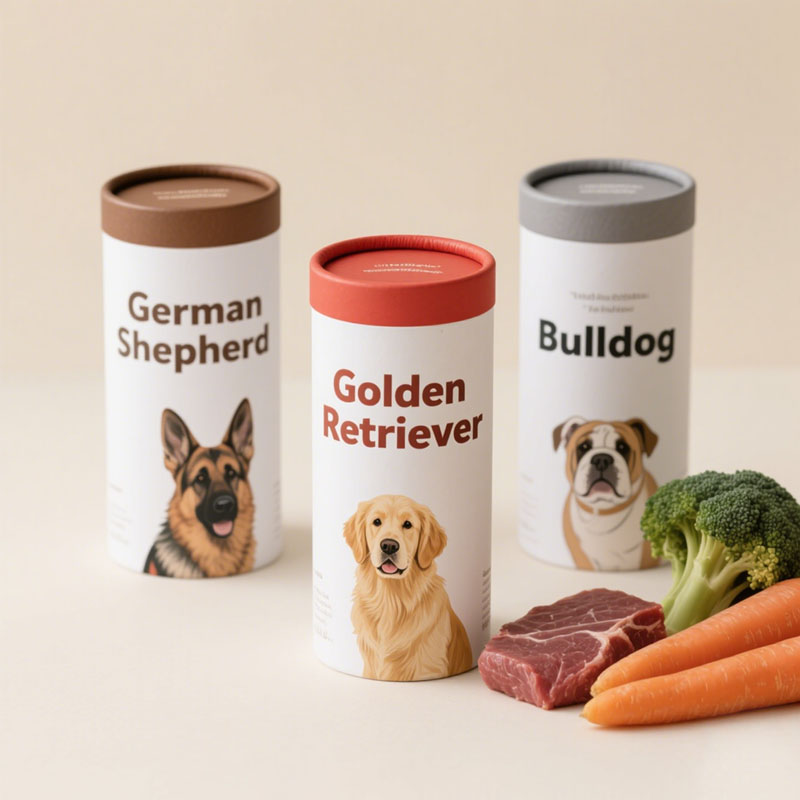 Material reciclable Tubo de papel de diseño personalizado para suplementos de colágeno Embalaje de bebidas sólidas