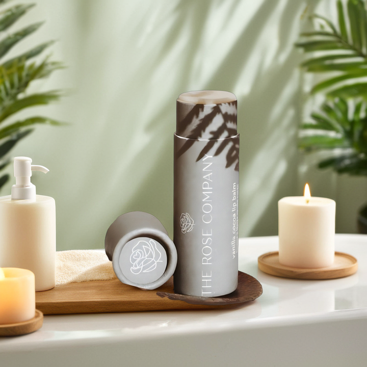 Tubo de protector labial personalizado de papel biodegradable, forma redonda, cilindro de empuje hacia arriba, barra de loción, embalaje de tubos de papel