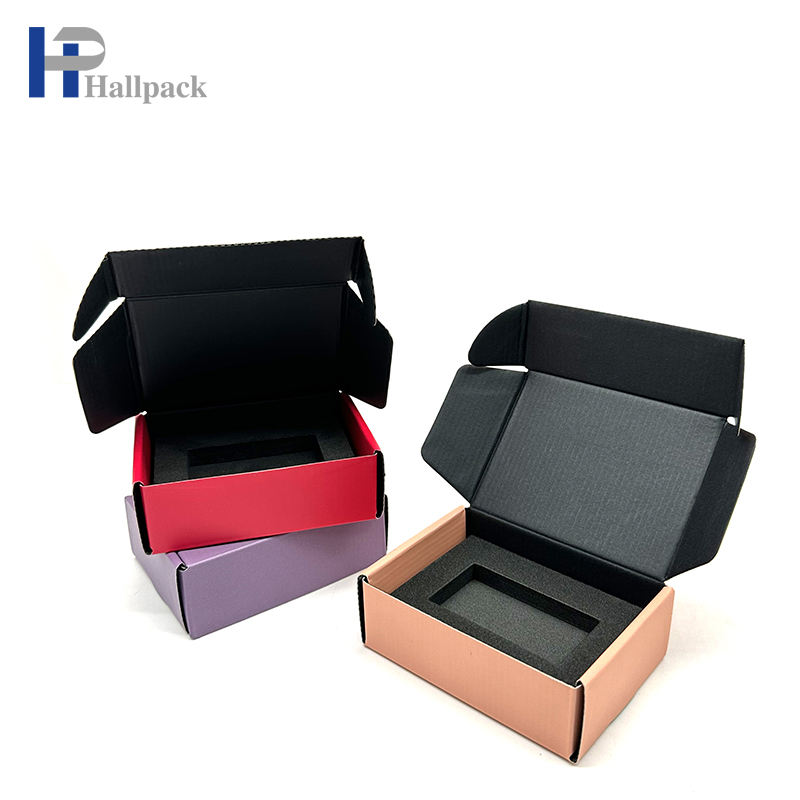 Paquete de caja de cartón de regalo personalizado respetuoso del medio ambiente caja de papel corrugado empaquetado para sistema de regalo de té y café