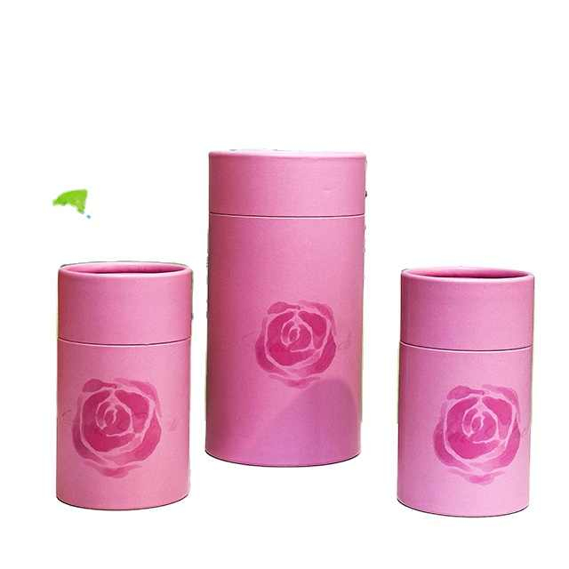 Paquete despegable fácil personalizado biodegradable Hallpack para embalaje de cilindro de papel para café, té y chocolate