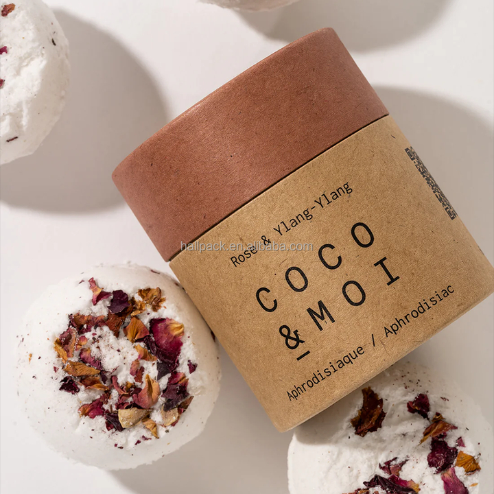 Empaquetado de encargo del tubo del papel del té del café de las nueces del paquete de la caja del cilindro de la cartulina de empaquetado de la impresión