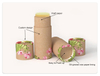 Mini Twist Lip Balm Paper Tube 3.5g Desodorante Envase Resistente al aceite