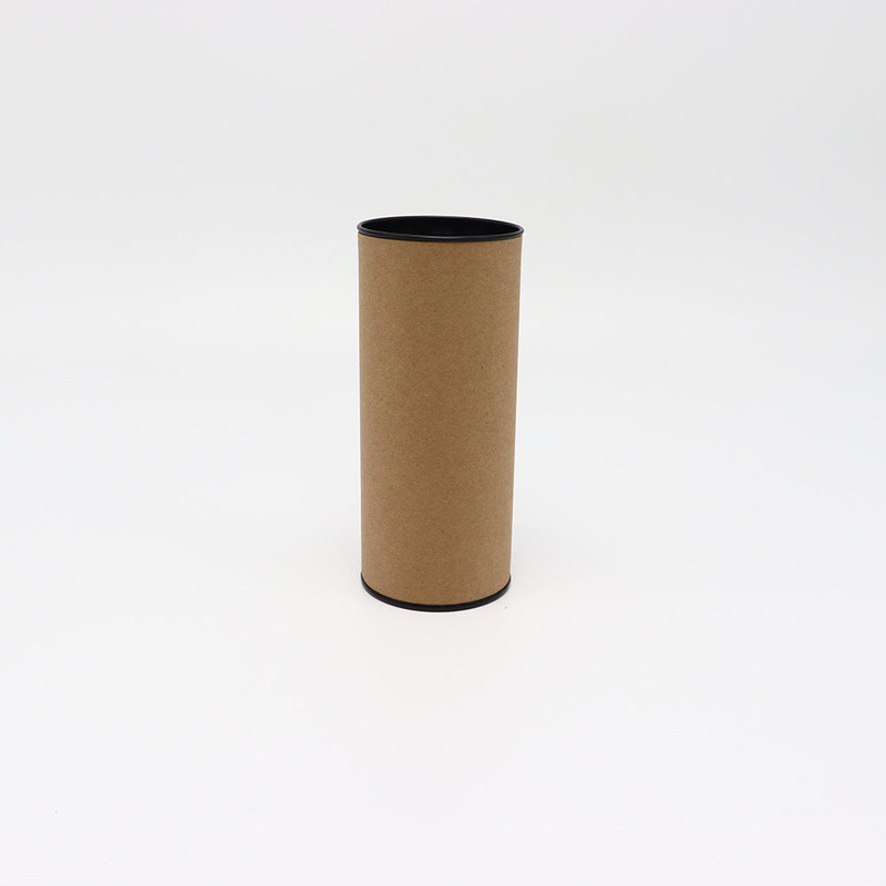 Embalaje de tubo de papel redondo de calidad alimentaria, té directo de fábrica, papel artesanal completo, papel Kraft, protección del medio ambiente para muestra personalizada