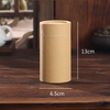 Envasado de cilindro redondo de tubo de papel Kraft personalizado de calidad alimentaria biodegradable para polvo de proteína de té y granos de café