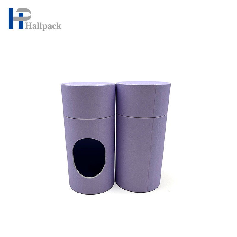 Tubos de papel artesanales ecológicos, contenedor redondo de cartón, bufanda, ropa interior, tubo de papel cilíndrico, embalaje con ventana