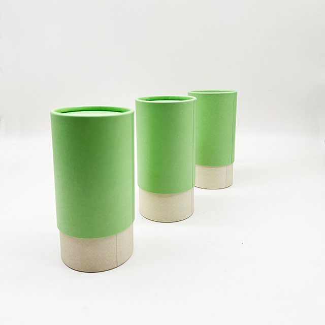 Envases de tubos de té de papel Kraft de grado alimenticio personalizados Hallpack, productos alimenticios saludables, envases estilo lata para granos de café