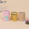 Conjunto de cajas de rosas de gamuza preservadas, cartón de embalaje para flores, regalo de flores de papel rígido biodegradable personalizado de forma redonda