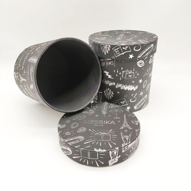 Embalaje de tubo de latas de papel de cilindro redondo