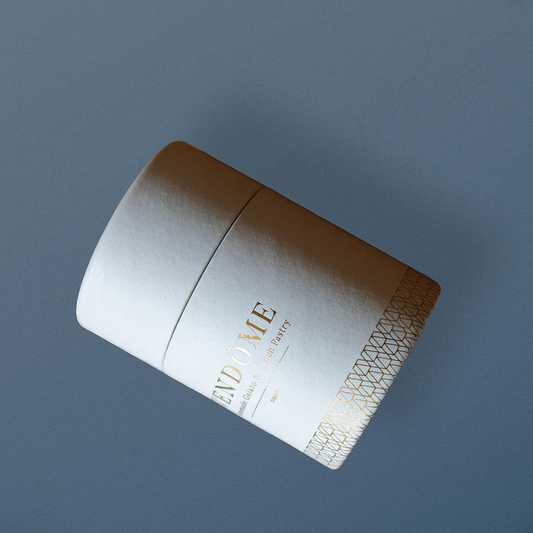 Tubo de papel de aluminio de cilindro de cartón Kraft biodegradable personalizado OEM para envasado de alimentos, impresión de estampado que desaparece