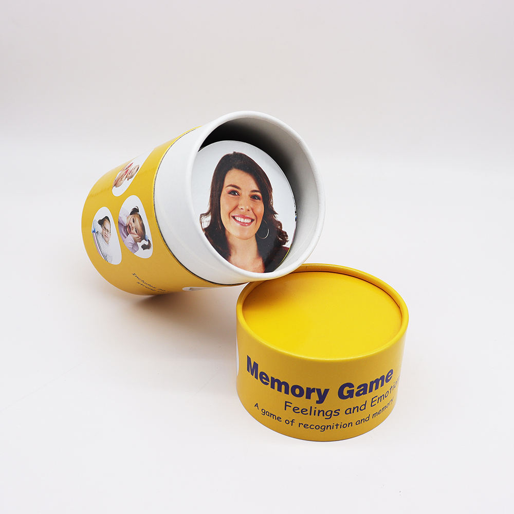 Pegatinas creativas personalizadas, buenos juegos de memoria, embalaje redondo, tarjeta de monopolio de ajedrez volador, caja ciega de juego de marea
