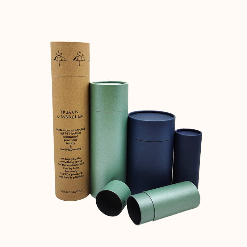 Tubo redondo del papel de empaquetado del té del tubo del papel de Kraft de la cartulina del acondicionamiento de los alimentos