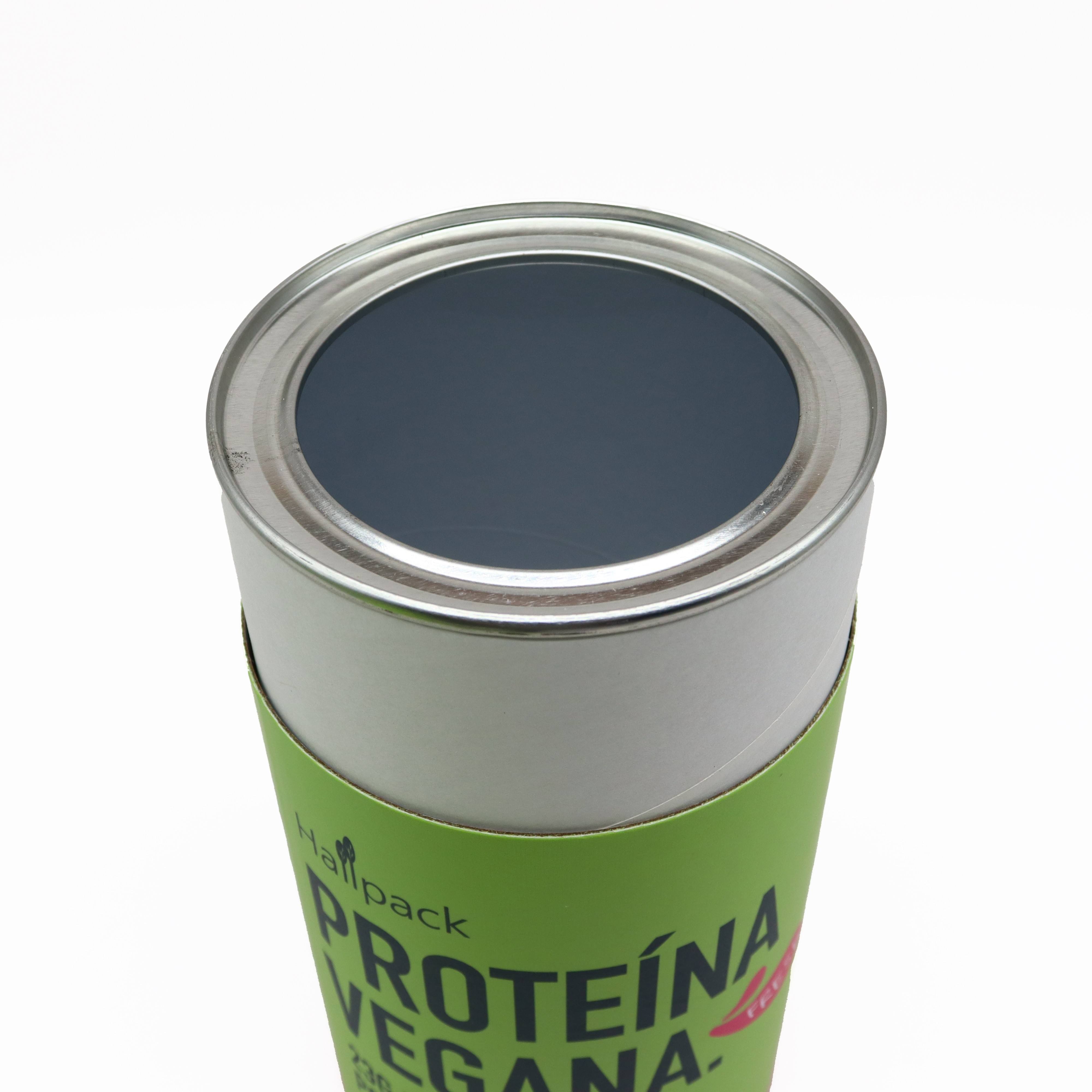 Tubo de papel para alimentos de cartón Kraft de alta calidad, tubo redondo de embalaje, papel de aluminio, estampado ecológico e impresión que desaparece