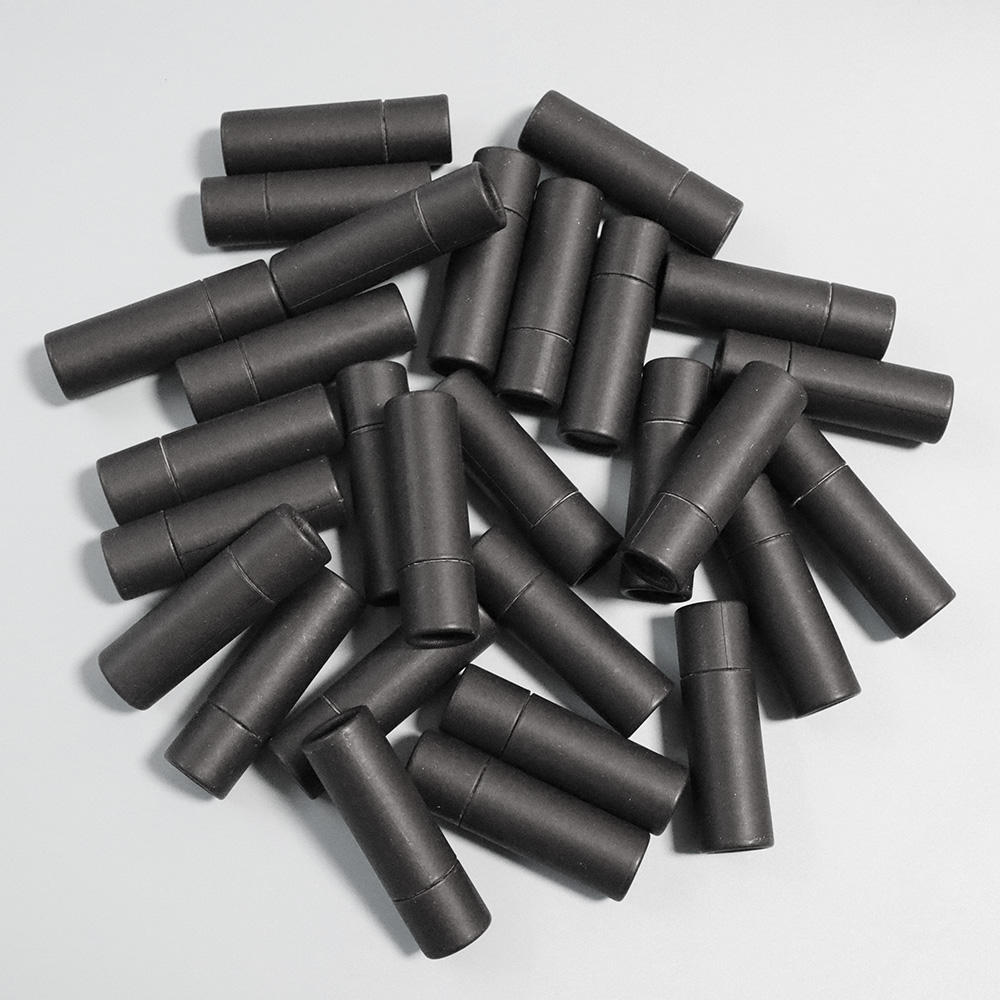 Tubos negros de bálsamo labial de tubo de papel desodorante de 0,4 oz a bajo precio