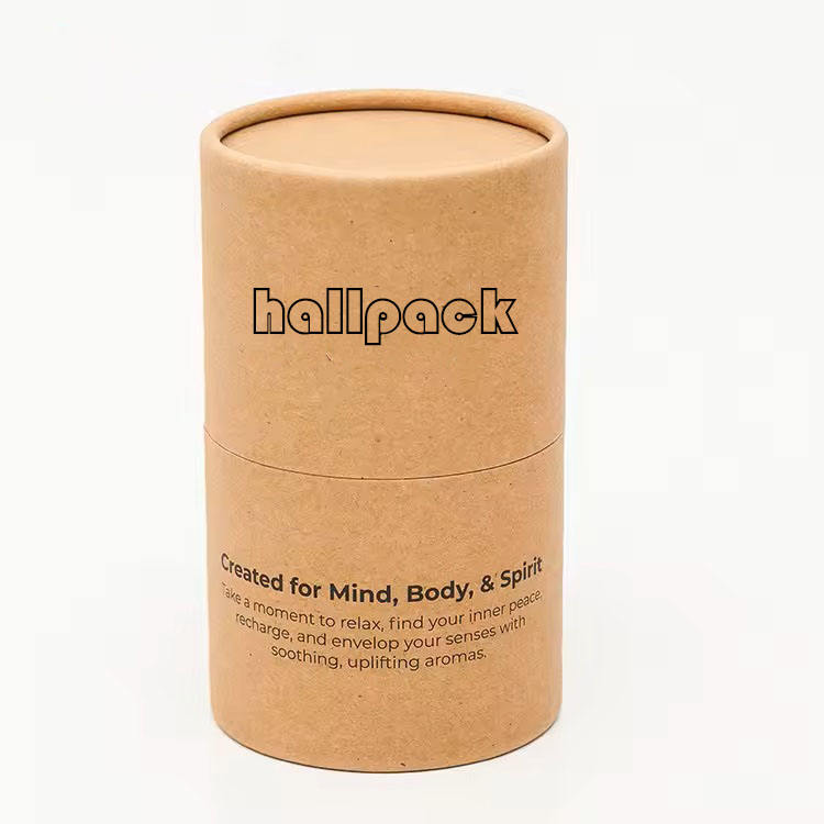 Bote de empaquetado del té del tubo del papel del té del tubo de papel biodegradable de Kraft