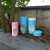 Cajas biodegradables de empaquetado del cilindro de la ventana de la vela de la vela del tejido de Kraft de la vela de empaquetado del tubo de papel vacío redondo de encargo