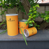 Caja de tubo de papel de embalaje de cilindro de cartón con impresión de logotipo personalizado reciclado, venta al por mayor, con tapa larga, vela de hierro, té y café