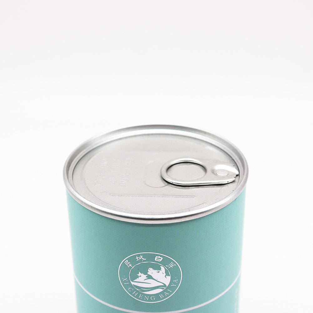 Cajas de tubo con logotipo impreso té circular de embalaje ecológico, caja de regalo personalizada con cilindro de papel de diseño personalizado