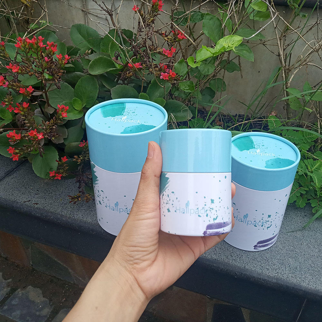 Tubos de papel Kraft que empaquetan cajas de papel push-up en estilo cartón para té para almacenamiento y presentación de té