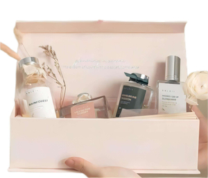 Caja de papel de embalaje cuadrada de diseño personalizado de lujo de venta caliente