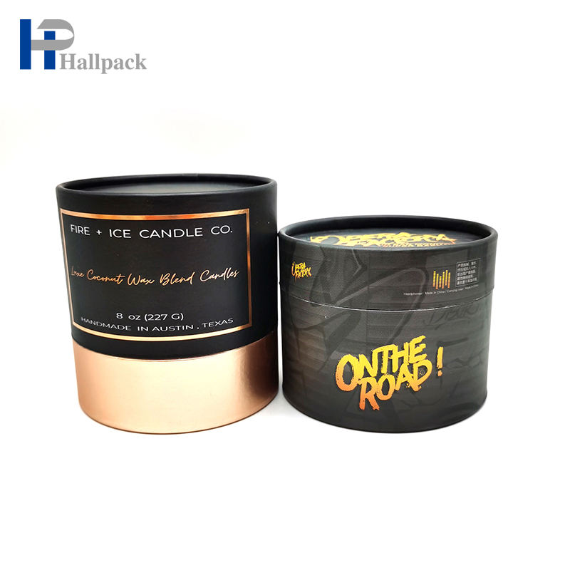 Empaquetado de papel reciclado personalizado de los tubos del papel del café del té de la categoría alimenticia del cilindro de la base