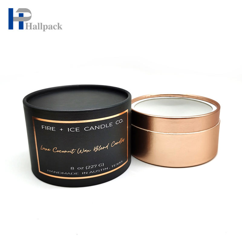 Empaquetado de papel reciclado personalizado de los tubos del papel del café del té de la categoría alimenticia del cilindro de la base