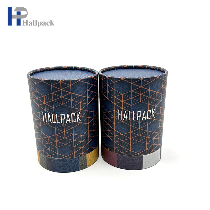 Nuevo diseño de velas, conjunto de regalo, caja cilíndrica de embalaje, tubo de papel de embalaje de cartón