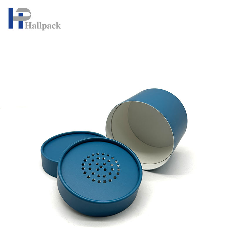Sal de baño, polvo suelto, tubo de embalaje de papel redondo, tamiz de polvo cosmético, tubo de papel cilíndrico