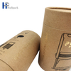 Tubos respetuosos del medio ambiente del papel de Kraft del sello del cilindro de encargo que empaquetan para los productos del hogar