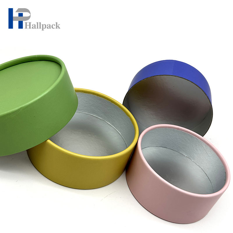 Tubo de té de embalaje de papel artesanal, cilindro de cartón con logotipo personalizado, venta al por mayor