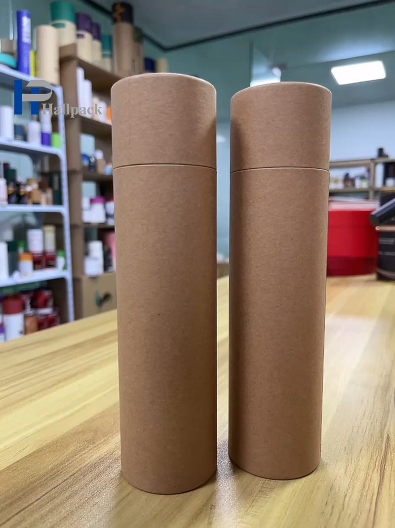 Tubo de papel del cilindro del bote de papel ningún tubo de papel de Brown Kraft de la impresión