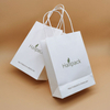 Paquete de tamaño personalizado Bolsa de papel con asa de papel Bolsa de compras de papel Kraft