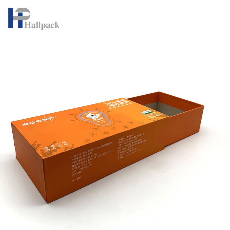Caja deslizante cuadrada de embalaje ecológico, caja de teléfono con cajón de cartón rígido de impresión, caja de regalo de cartón de embalaje de lujo