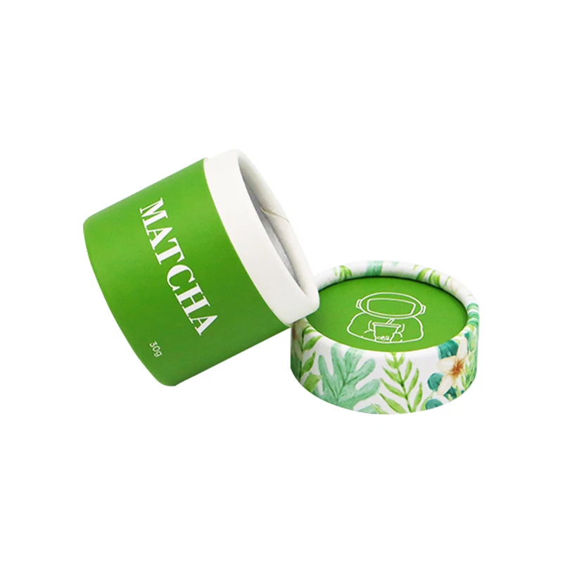 Embalaje de tubo de papel personalizado para contenedor de 30 g de polvo