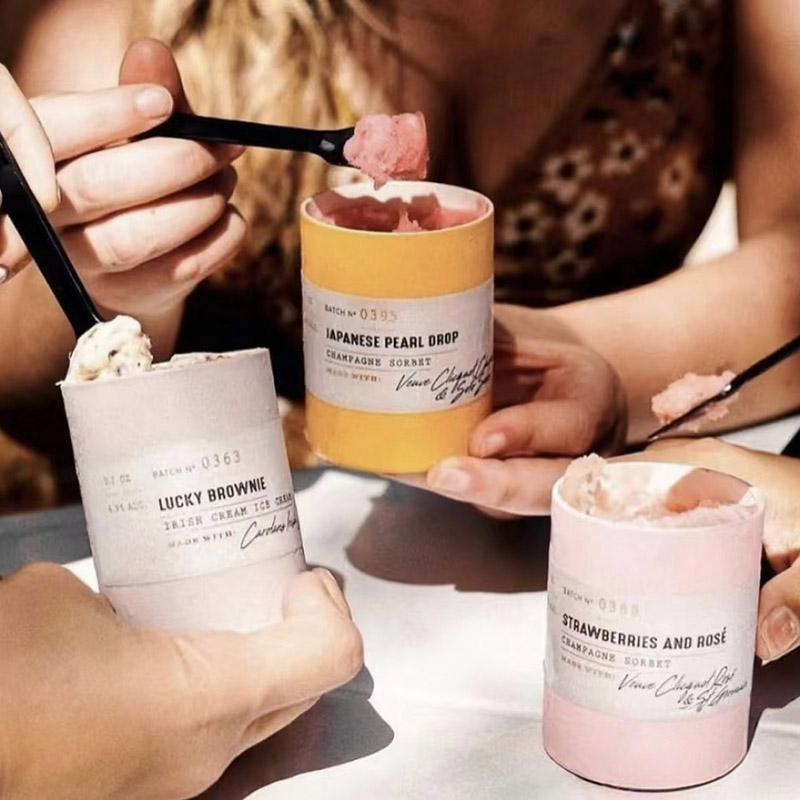 Contenedores de papel digital digitales personalizados Embalaje Tea Tube para Grado de Alimentos