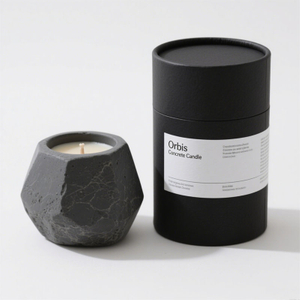Embalaje cosmético de cilindro de diseño de diseño personalizado biodegradable para latas de velas