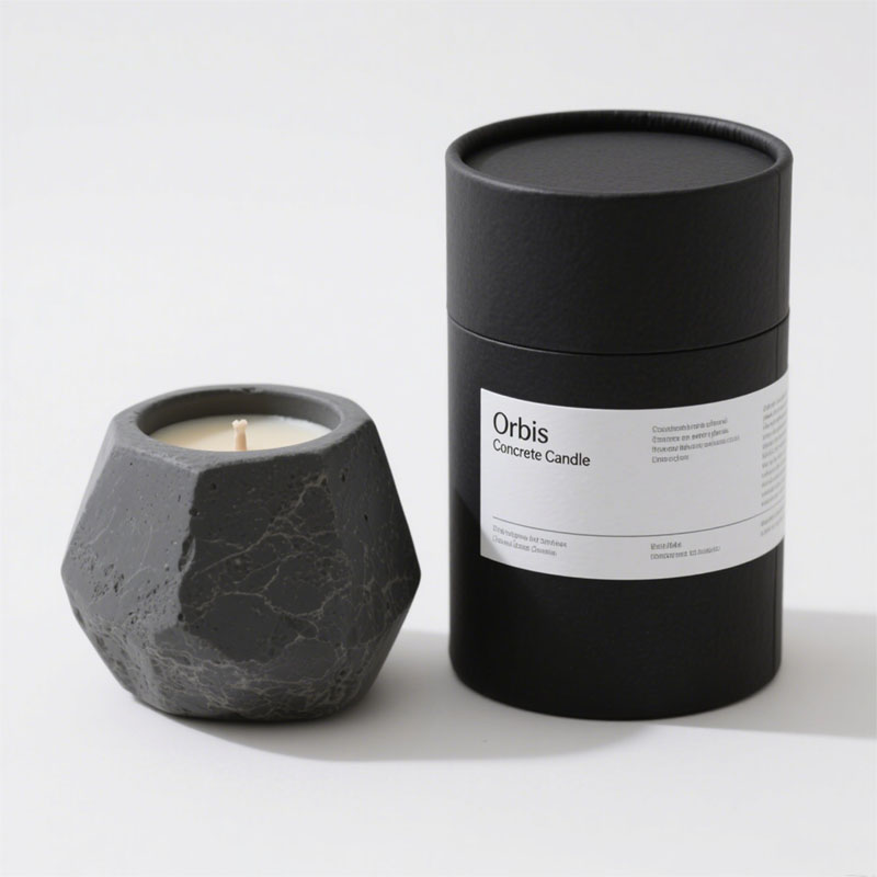 Biodegradable Logotipo Cilindro de cilindro de logotipo personalizado para envasado de velas de regalo