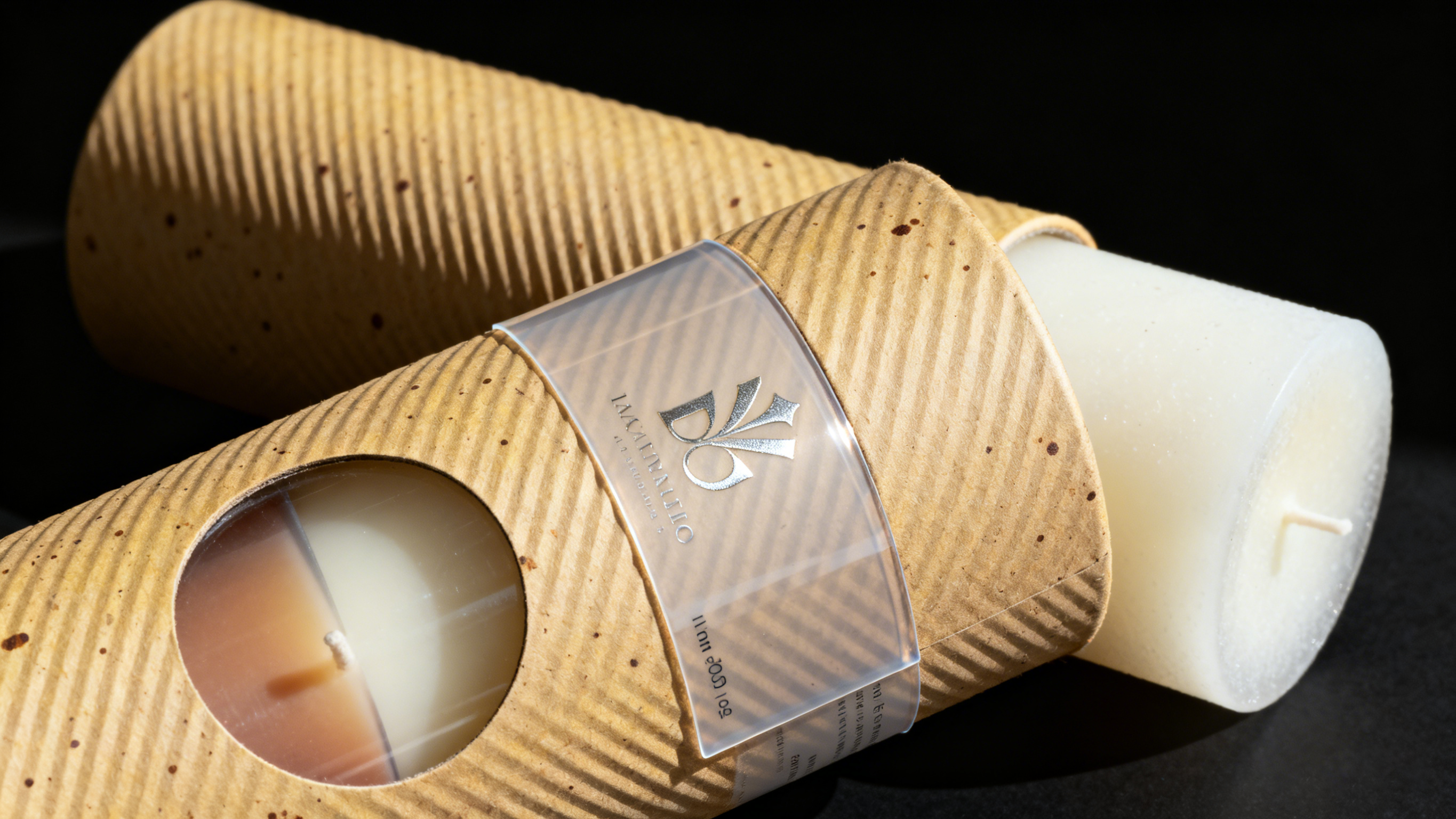 Embalaje de tubo de papel con ventana