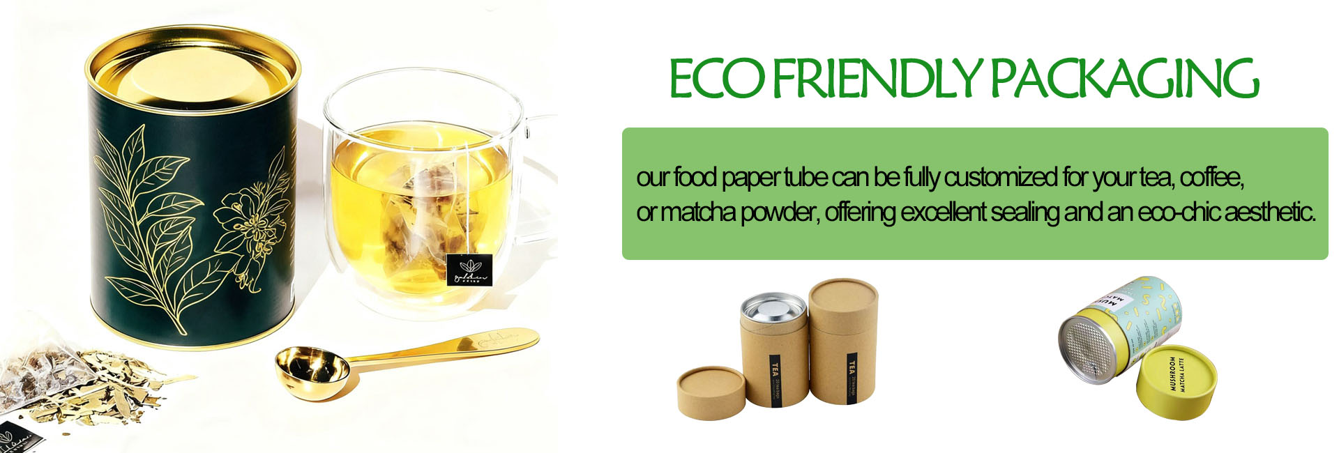 Embalaje de tubo de papel con personalizado